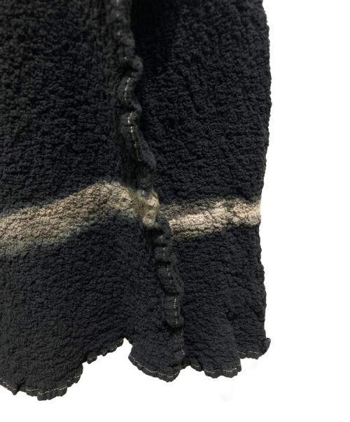 me ISSEY MIYAKE（ミーイッセイ ミヤケ）me ISSEY MIYAKE (ミーイッセイ ミヤケ) シワ加工カーディガン ブラック サイズ:記載無しの為実寸参照の古着・服飾アイテム