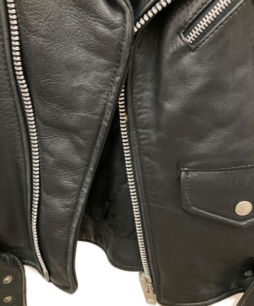 HARLEY-DAVIDSON（ハーレーダビッドソン）HARLEY-DAVIDSON (ハーレーダビッドソン) カウレザーダブルライダースジャケット ブラック サイズ:40の古着・服飾アイテム