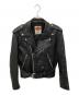 HARLEY-DAVIDSON（ハーレーダビッドソン）の古着「カウレザーダブルライダースジャケット」｜ブラック