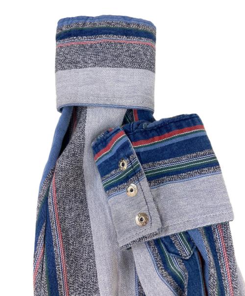 Wrangler（ラングラー）Wrangler (ラングラー) 長袖ウエスタンシャツ ブルー サイズ:記載なしの為実寸参照の古着・服飾アイテム