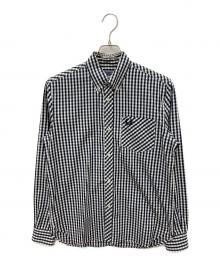 FRED PERRY（フレッドペリー）の古着「チェックシャツ」｜ネイビー
