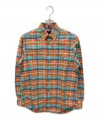 RALPH LAURENラルフローレン）の古着「チェックシャツ」｜オレンジ