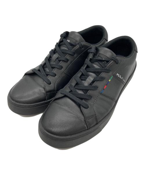 PS Paul Smith（ＰＳポールスミス）PS Paul Smith (ＰＳポールスミス) ローカットスニーカー ブラック サイズ:8の古着・服飾アイテム