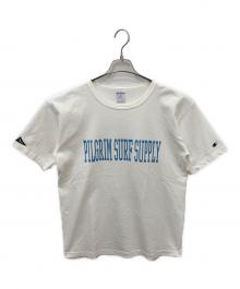Champion×Pilgrim（チャンピオン×ピルグリム）の古着「プリントTシャツ」｜ホワイト