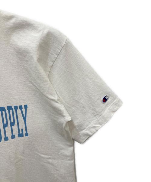 Champion（チャンピオン）Champion (チャンピオン) Pilgrim (ピルグリム) プリントTシャツ ホワイト サイズ:Ｌの古着・服飾アイテム