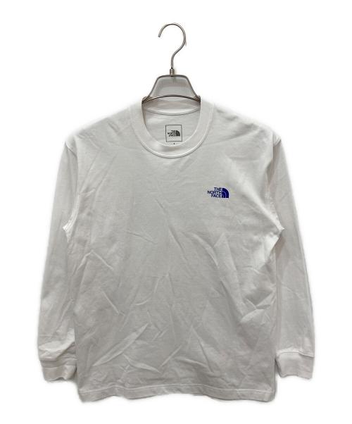 THE NORTH FACE（ザ ノース フェイス）THE NORTH FACE (ザ ノース フェイス) ロングスリーブバックスクエアロゴティー ホワイト サイズ:Ｓの古着・服飾アイテム