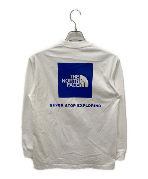 THE NORTH FACE（ザ ノース フェイス）THE NORTH FACE (ザ ノース フェイス) ロングスリーブバックスクエアロゴティー ホワイト サイズ:Ｓの古着・服飾アイテム