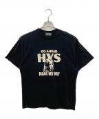 Hysteric Glamourヒステリックグラマー）の古着「MAKE MY DAY Tシャツ」｜ブラック