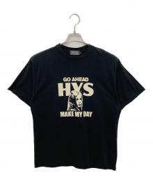 Hysteric Glamour（ヒステリックグラマー）の古着「MAKE MY DAY Tシャツ」｜ブラック