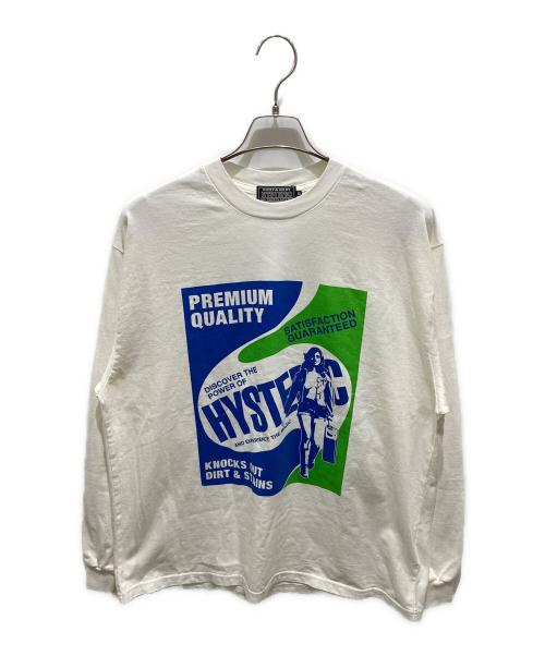 Hysteric Glamour（ヒステリックグラマー）Hysteric Glamour (ヒステリックグラマー) HYSTERIC DETERGENT Tシャツ ホワイト サイズ:XLの古着・服飾アイテム