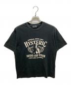 Hysteric Glamourヒステリックグラマー）の古着「previewnext レッド  02253CT01  レッド グリーン ブラック    HYSTERIC GLAMOUR MEN  LADYLAND ACADEMY Tシャツ」｜ブラック