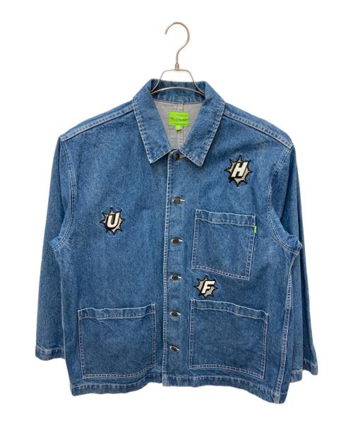 HUF（ハフ）HUF (ハフ) INFINITY JEWEL DENIM COVERALL ブルー サイズ:XLの古着・服飾アイテム