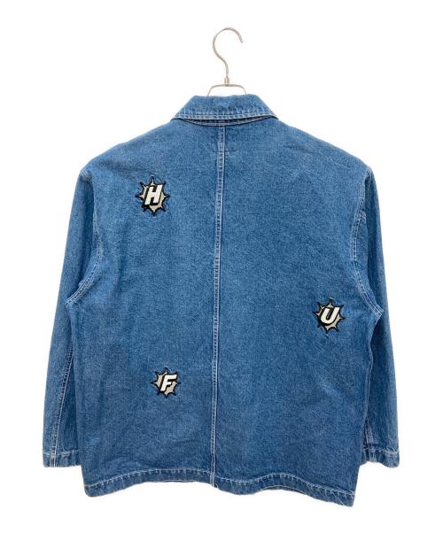 HUF（ハフ）HUF (ハフ) INFINITY JEWEL DENIM COVERALL ブルー サイズ:XLの古着・服飾アイテム