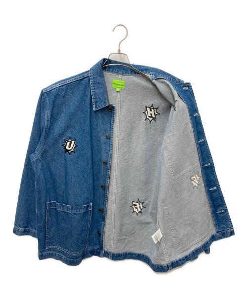 HUF（ハフ）HUF (ハフ) INFINITY JEWEL DENIM COVERALL ブルー サイズ:XLの古着・服飾アイテム