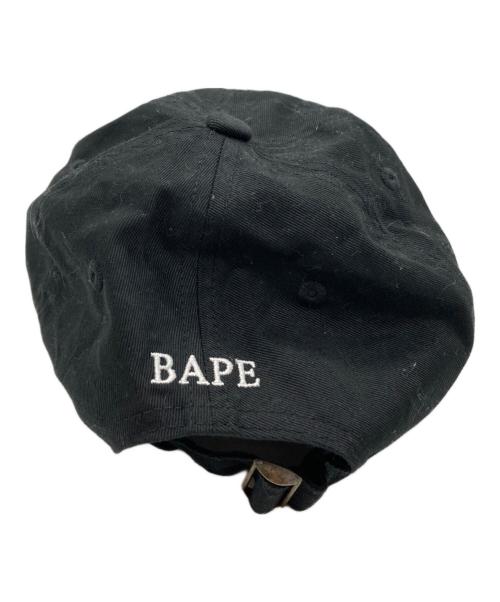 A BATHING APE（アベイシングエイプ）A BATHING APE (アベイシングエイプ) ロゴキャップ ブラックの古着・服飾アイテム