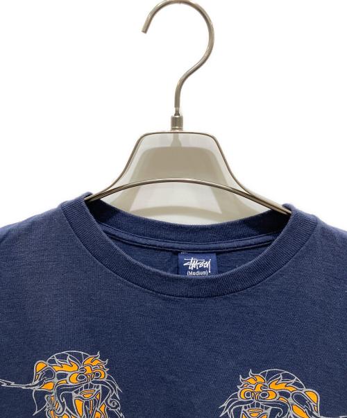 stussy（ステューシー）stussy (ステューシー) シーサーロングスリーブカットソソー ネイビー サイズ:Ｍの古着・服飾アイテム