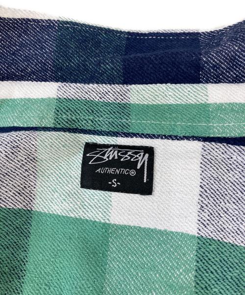stussy（ステューシー）stussy (ステューシー) ネルシャツ グリーン サイズ:Sの古着・服飾アイテム