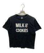 NUMBER (N)INEナンバーナイン）の古着「加工MILK&COOKIES T-SHIRT」｜ブラック