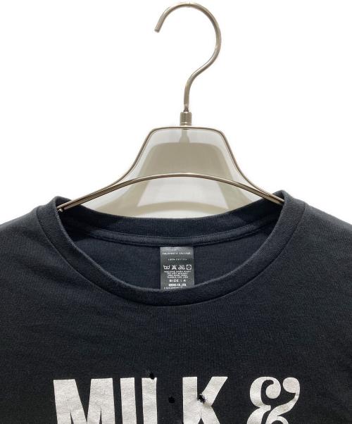 NUMBER (N)INE（ナンバーナイン）NUMBER (N)INE (ナンバーナイン) 加工MILK&COOKIES T-SHIRT ブラック サイズ:4の古着・服飾アイテム