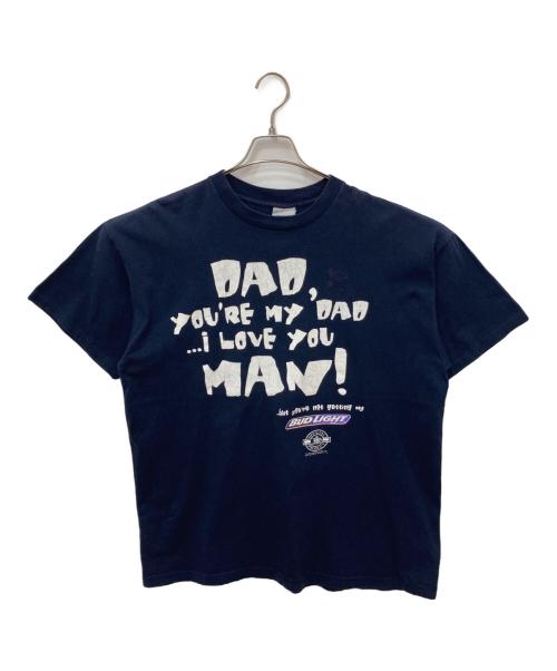 STANLEY DESIGN（スタンレーデザイン）STANLEY DESIGN (スタンレーデザイン) プリントTシャツ ネイビー サイズ:XLの古着・服飾アイテム