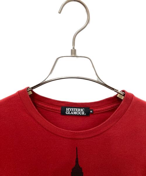 Hysteric Glamour（ヒステリックグラマー）Hysteric Glamour (ヒステリックグラマー) プリントTシャツ レッド サイズ:Ｍの古着・服飾アイテム