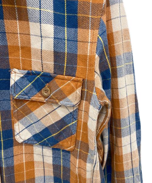 AVIREX（アヴィレックス）AVIREX (アヴィレックス) ネルシャツ ブラウン サイズ:Sの古着・服飾アイテム