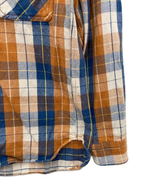 AVIREX（アヴィレックス）AVIREX (アヴィレックス) ネルシャツ ブラウン サイズ:Sの古着・服飾アイテム