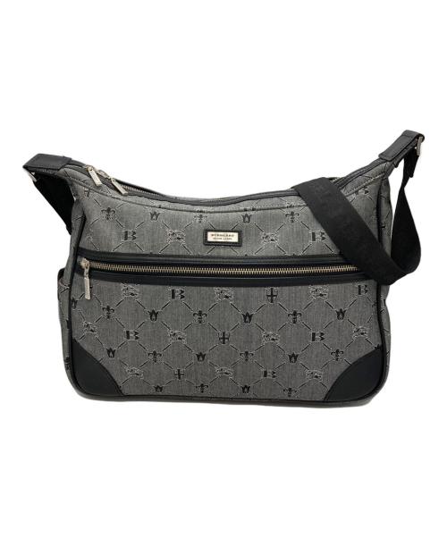 BURBERRY BLACK LABEL（バーバリーブラックレーベル）BURBERRY BLACK LABEL (バーバリーブラックレーベル) ホースロゴショルダーバッグ ブラックの古着・服飾アイテム