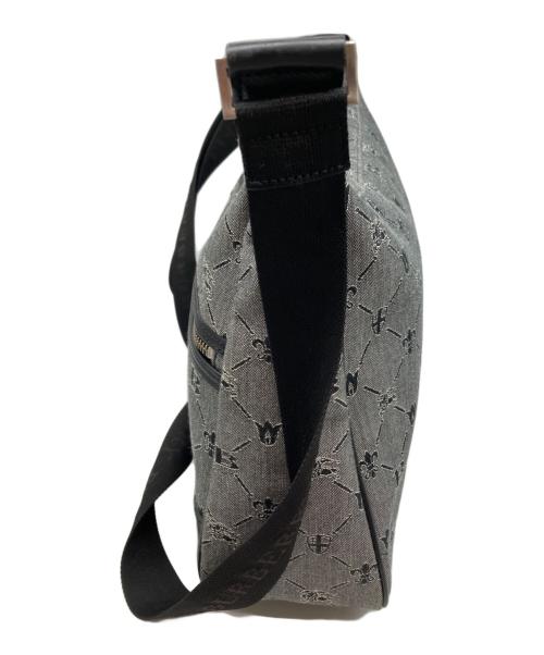 BURBERRY BLACK LABEL（バーバリーブラックレーベル）BURBERRY BLACK LABEL (バーバリーブラックレーベル) ホースロゴショルダーバッグ ブラックの古着・服飾アイテム