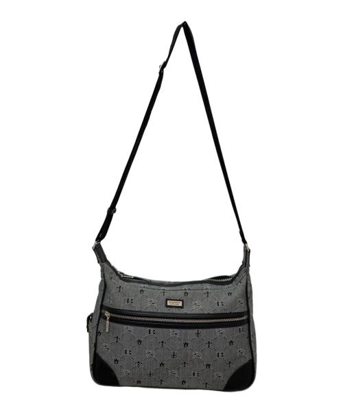 BURBERRY BLACK LABEL（バーバリーブラックレーベル）BURBERRY BLACK LABEL (バーバリーブラックレーベル) ホースロゴショルダーバッグ ブラックの古着・服飾アイテム