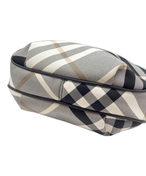 BURBERRY BLUE LABEL（バーバリー ブルー レーベル）BURBERRY BLUE LABEL (バーバリー ブルー レーベル) チェックワンショルダーバッグ ブラック×ホワイトの古着・服飾アイテム