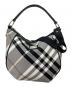 BURBERRY BLUE LABEL（バーバリー ブルー レーベル）の古着「チェックワンショルダーバッグ」｜ブラック×ホワイト