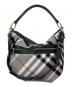 BURBERRY BLUE LABEL (バーバリー ブルー レーベル) チェックワンショルダーバッグ ブラック×ホワイト：14000円