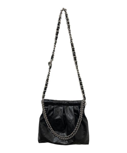 CHARLES & KEITH（チャールズアンドキース）CHARLES & KEITH (チャールズアンドキース) Duoチェーンショルダーバッグ ブラックの古着・服飾アイテム