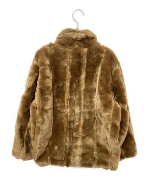 6(ROKU) BEAUTY&YOUTH（ロク ビューティーアンドユース）6(ROKU) BEAUTY&YOUTH (ロク ビューティーアンドユース) FAKE MINK FUR COAT　フェイクミンクファーコート ブラウン サイズ:36の古着・服飾アイテム