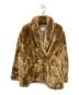 6(ROKU) BEAUTY&YOUTH（ロク ビューティーアンドユース）の古着「FAKE MINK FUR COAT　フェイクミンクファーコート」｜ブラウン