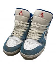 NIKE（ナイキ）の古着「Air Jordan 1 Mid SE "White/Hyper Royal/Red"」｜ブルー×ホワイト