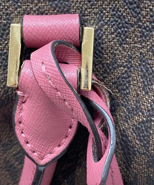 MICHAEL KORS（マイケルコース）MICHAEL KORS (マイケルコース) ショルダーバッグ ピンク×ブラウンの古着・服飾アイテム