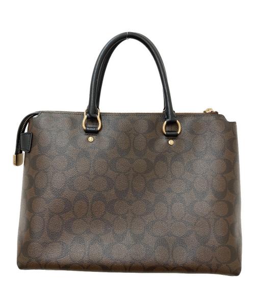 COACH（コーチ）COACH (コーチ) ハンドバッグ ブラウンの古着・服飾アイテム