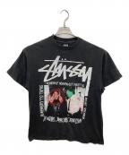 stussy×2PACステューシー×2パック）の古着「プリントTシャツ」｜ブラック