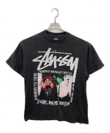 stussy×2PAC（ステューシー×2パック）の古着「プリントTシャツ」｜ブラック