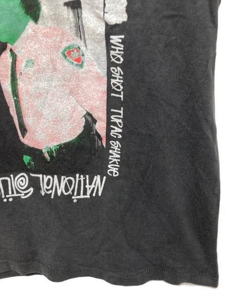stussy（ステューシー）stussy (ステューシー) 2PAC (2パック) プリントTシャツ ブラック サイズ:XLの古着・服飾アイテム
