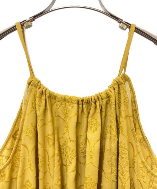 Ameri（アメリ）AMERI (アメリ) MEDI LAMP HALTER NECK DRESS　メディランプホルターネックドレス イエロー サイズ:Sの古着・服飾アイテム