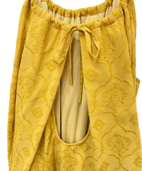 Ameri（アメリ）AMERI (アメリ) MEDI LAMP HALTER NECK DRESS　メディランプホルターネックドレス イエロー サイズ:Sの古着・服飾アイテム