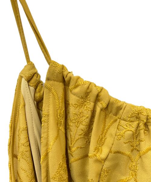 Ameri（アメリ）AMERI (アメリ) MEDI LAMP HALTER NECK DRESS　メディランプホルターネックドレス イエロー サイズ:Sの古着・服飾アイテム