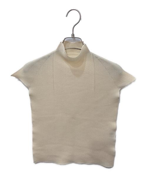 ISSEY MIYAKE（イッセイミヤケ）ISSEY MIYAKE (イッセイミヤケ) シワ加工カットソー ベージュ サイズ:Ｍの古着・服飾アイテム