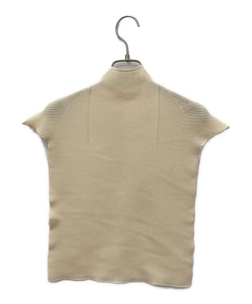 ISSEY MIYAKE（イッセイミヤケ）ISSEY MIYAKE (イッセイミヤケ) シワ加工カットソー ベージュ サイズ:Ｍの古着・服飾アイテム