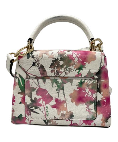 FURLA（フルラ）FURLA (フルラ) フラワープリント2WAYショルダーバッグ ベージュの古着・服飾アイテム