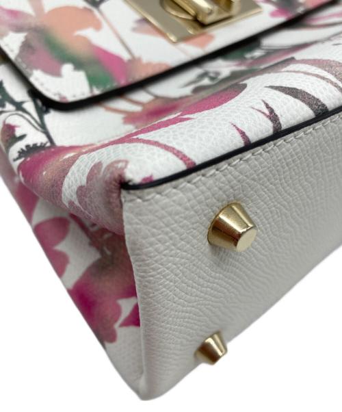 FURLA（フルラ）FURLA (フルラ) フラワープリント2WAYショルダーバッグ ベージュの古着・服飾アイテム