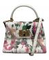 FURLA（フルラ）の古着「フラワープリント2WAYショルダーバッグ」｜ベージュ